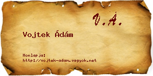 Vojtek Ádám névjegykártya